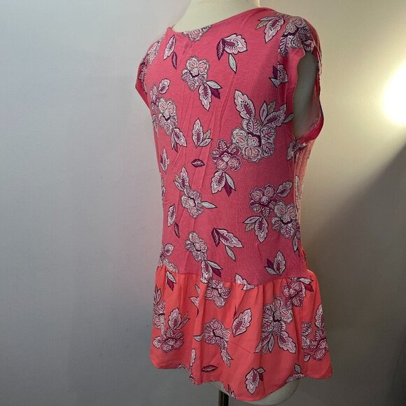 LOFT Women's Pink Floral Sleeveless Top - Size Small - NWT - Picture 3 of 4